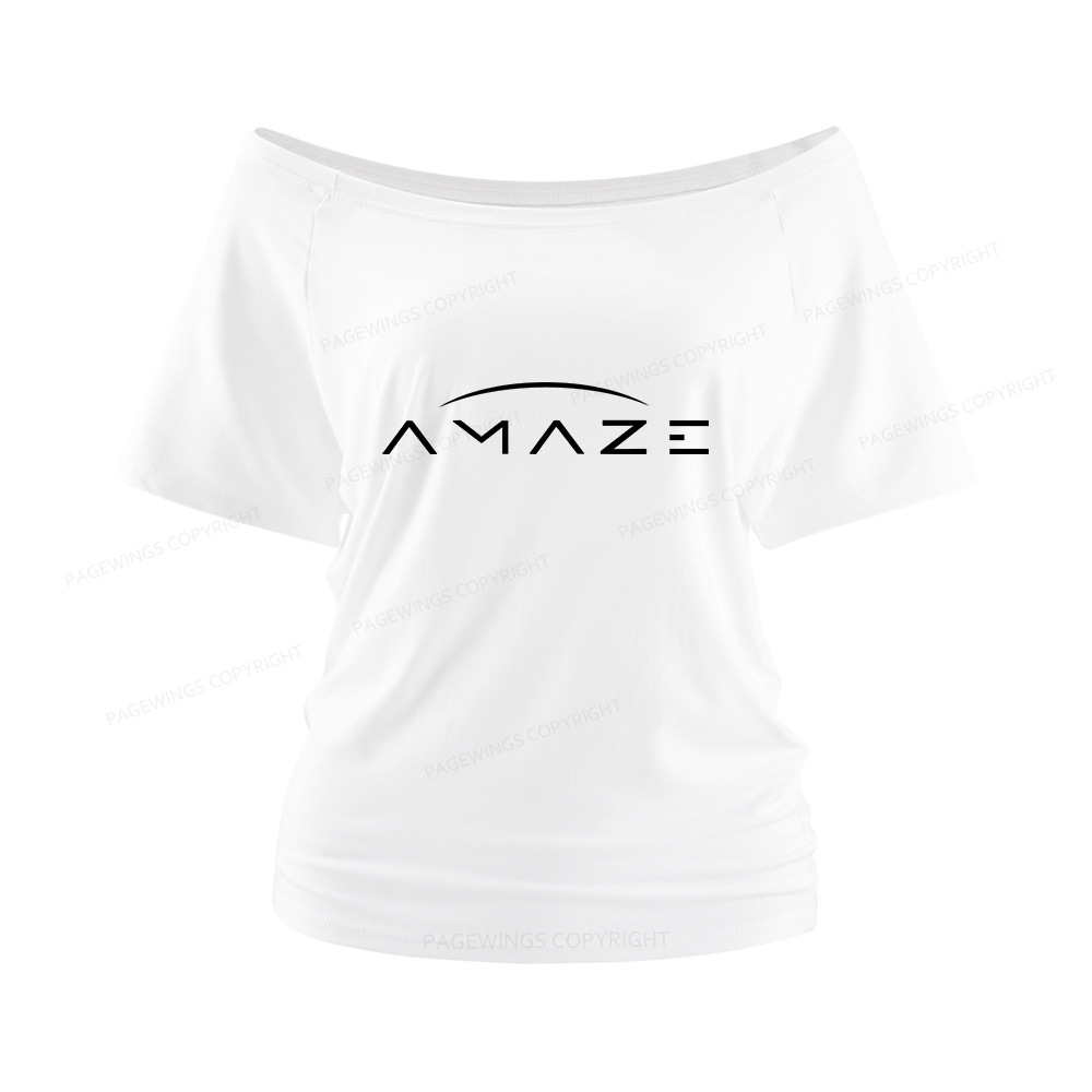 Pagewings Amaze Women Off Shoulder T-shirts