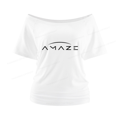 Pagewings Amaze Women Off Shoulder T-shirts