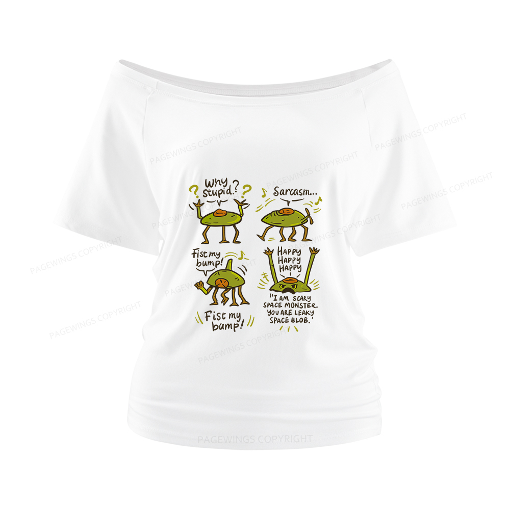 Pagewings Rocky Amaze Book Lover Women Off Shoulder T-shirts