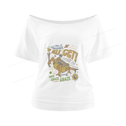 Pagewings Rocky Bookish Women Off Shoulder T-shirts