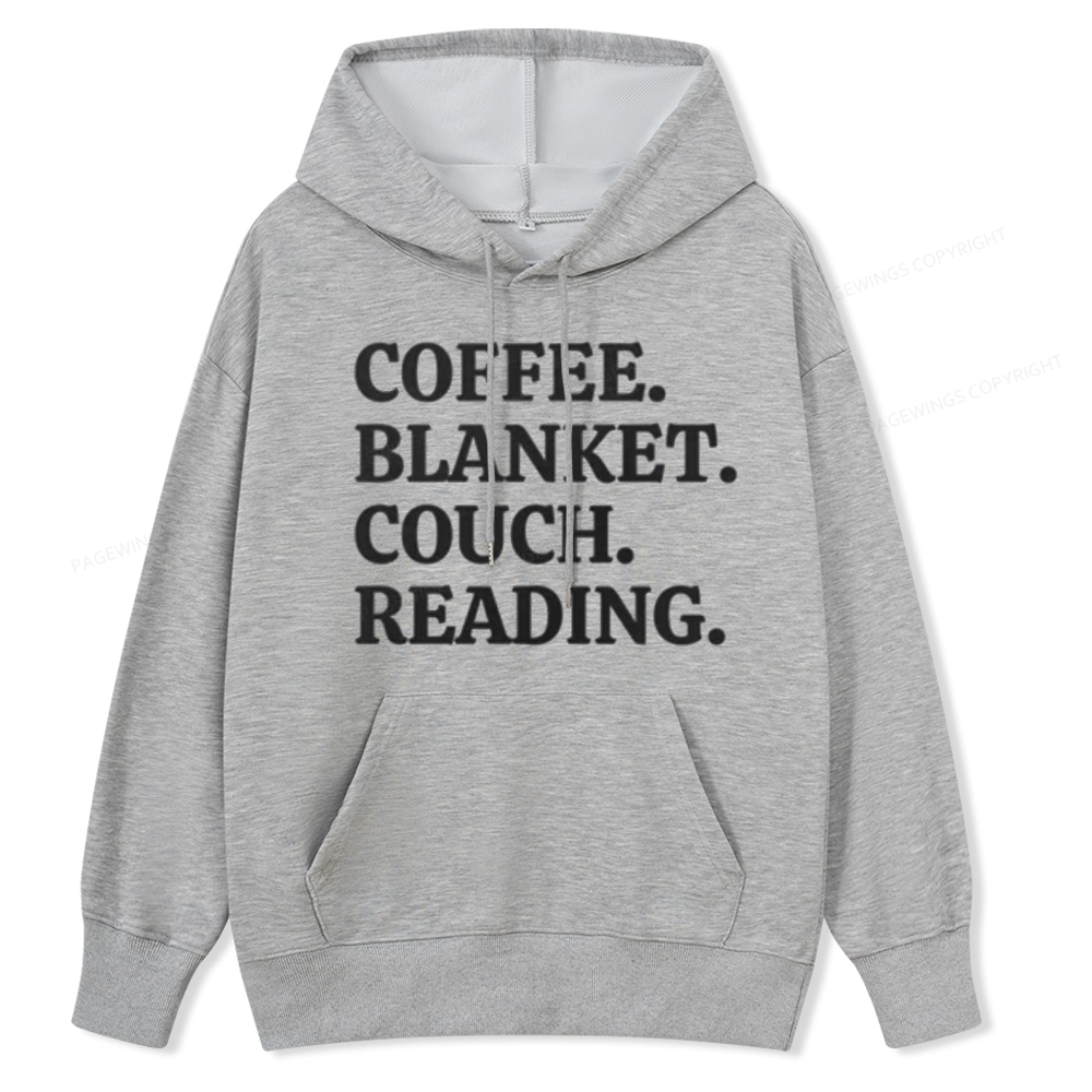 Pagewings Coffee Blanket Couch Reading Unisex Classic Hoodie