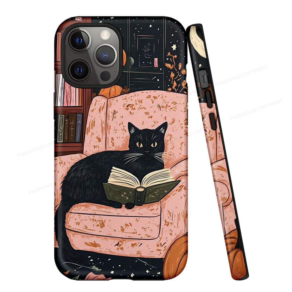Pagewings Just A Cat Who Loves Reading Phone Case