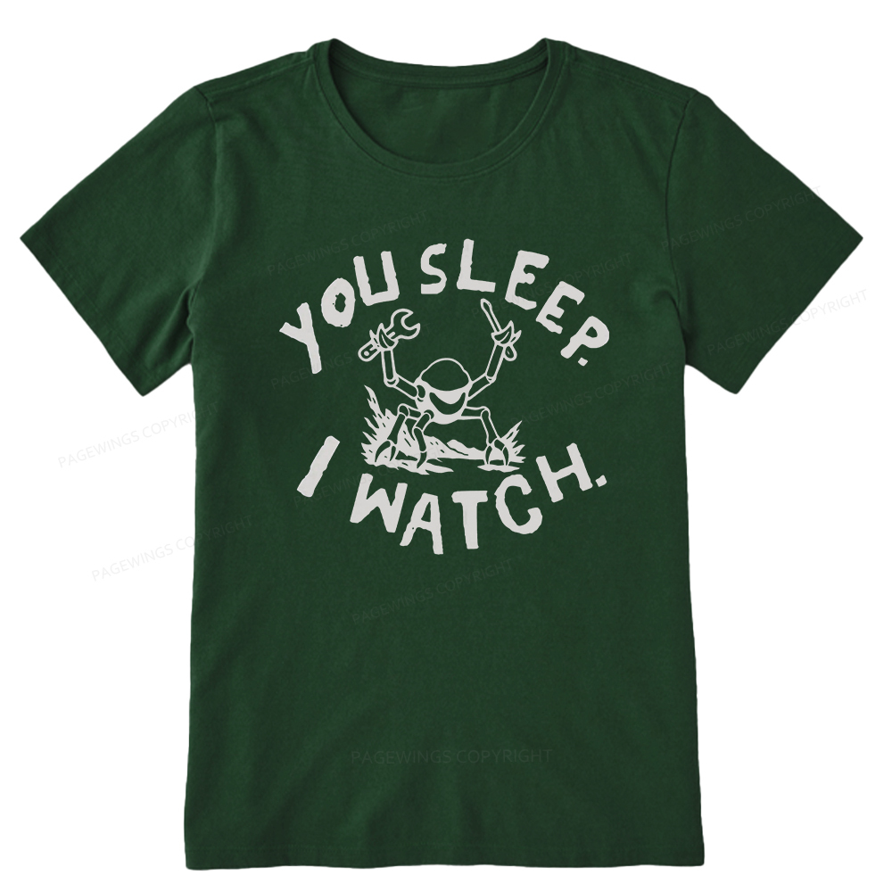 Pagewings You Sleep I Watch Unisex Classic T-shirt