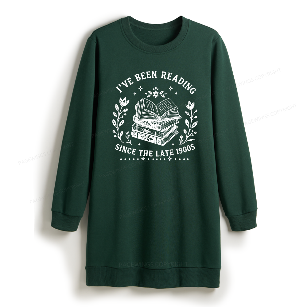 Pagewings I’ve Been Reading Since The Late 1900s Sweatshirt Dress