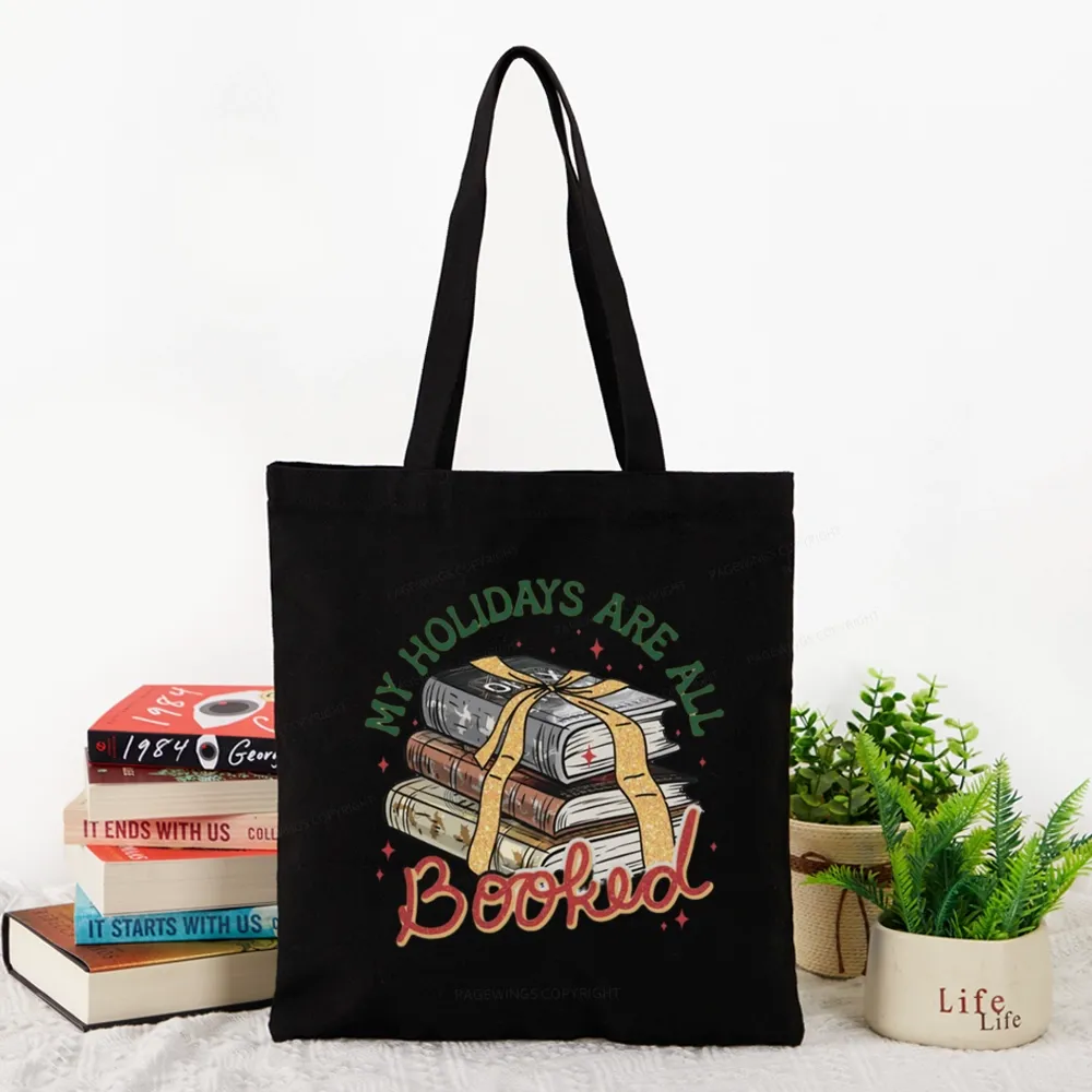 Pagewings My Holidays Are All Booked Christmas Tote Bag