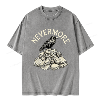 Pagewings Nevermore Unisex Washed T-shirt
