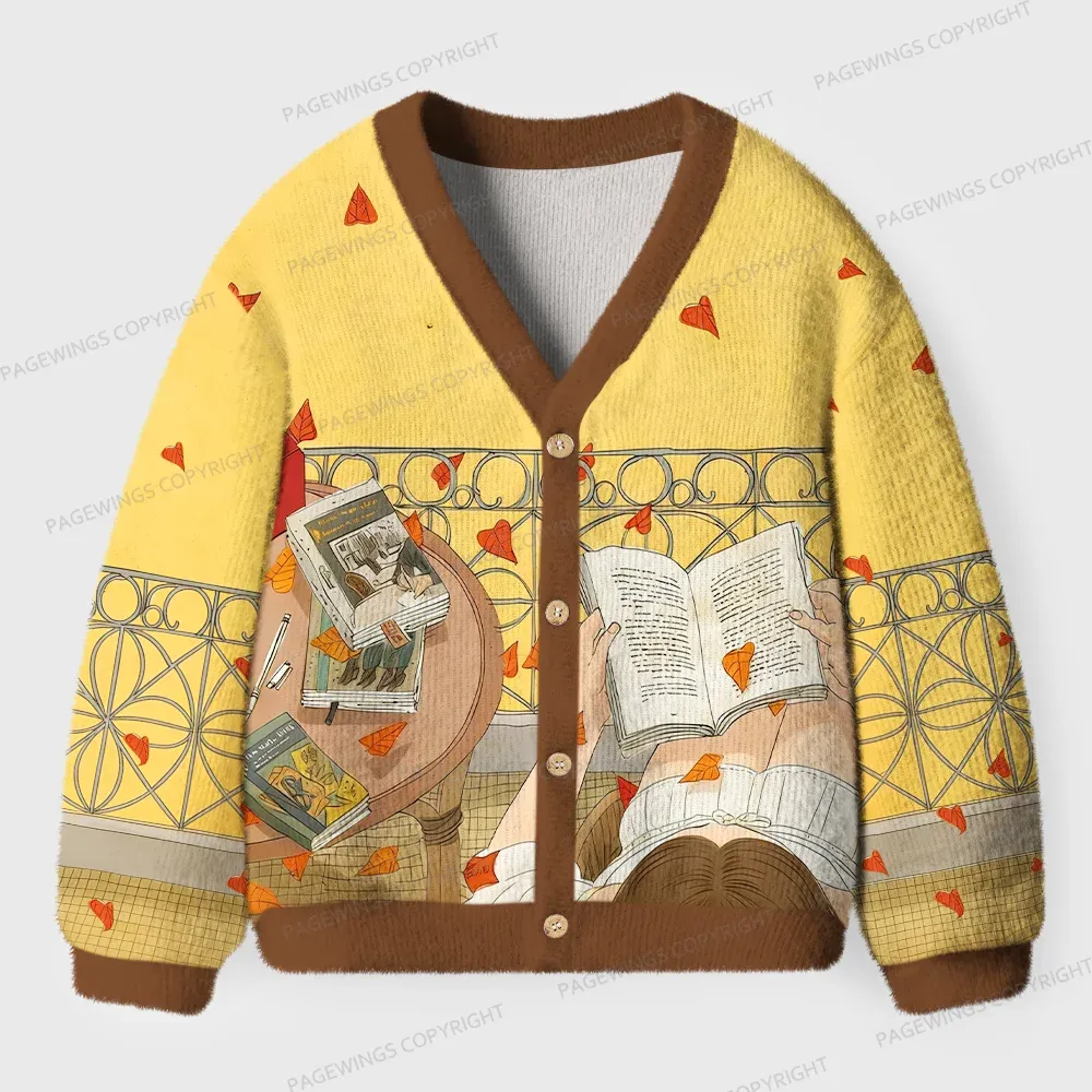 Pagewings Book Girl Unisex Ugly Cardigan Sweaters