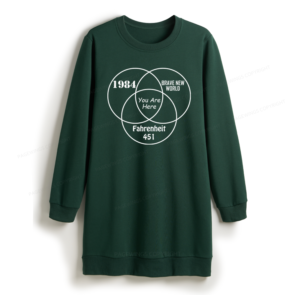 Pagewings I'm With The Banned Sweatshirt Dress