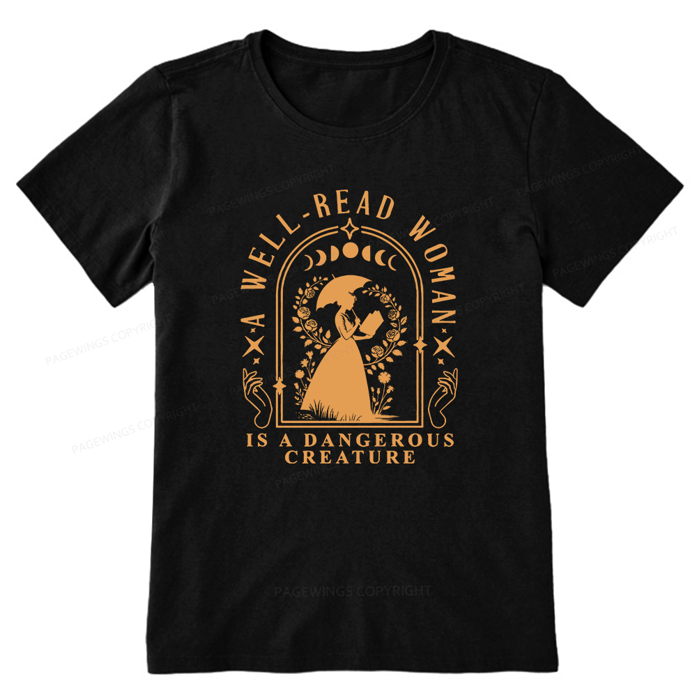 Pagewings A Well-Read Woman Is A Dangerous Creature Unisex Classic T-shirt