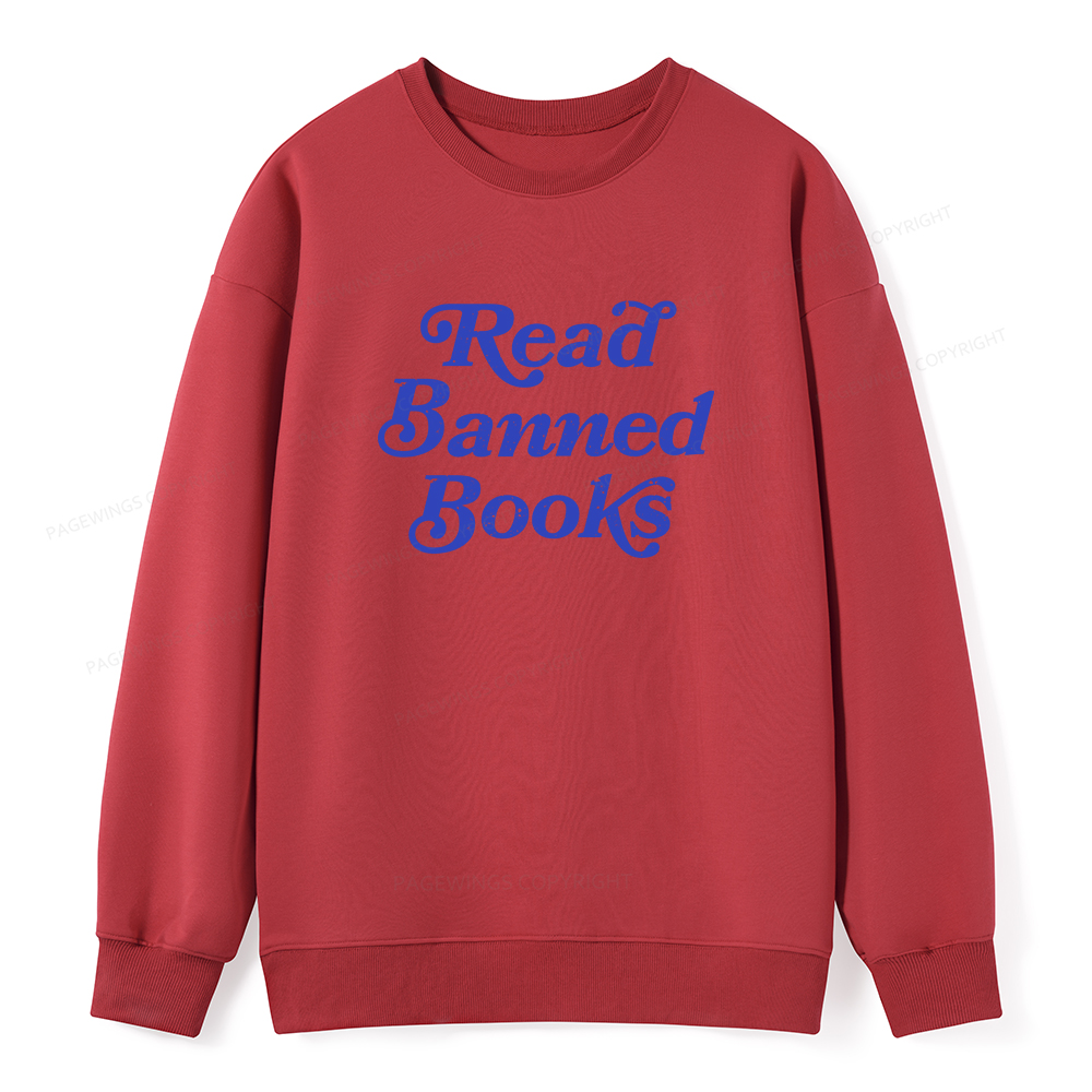 Pagewings Read Banned Books Unisex Classic Sweatshirt