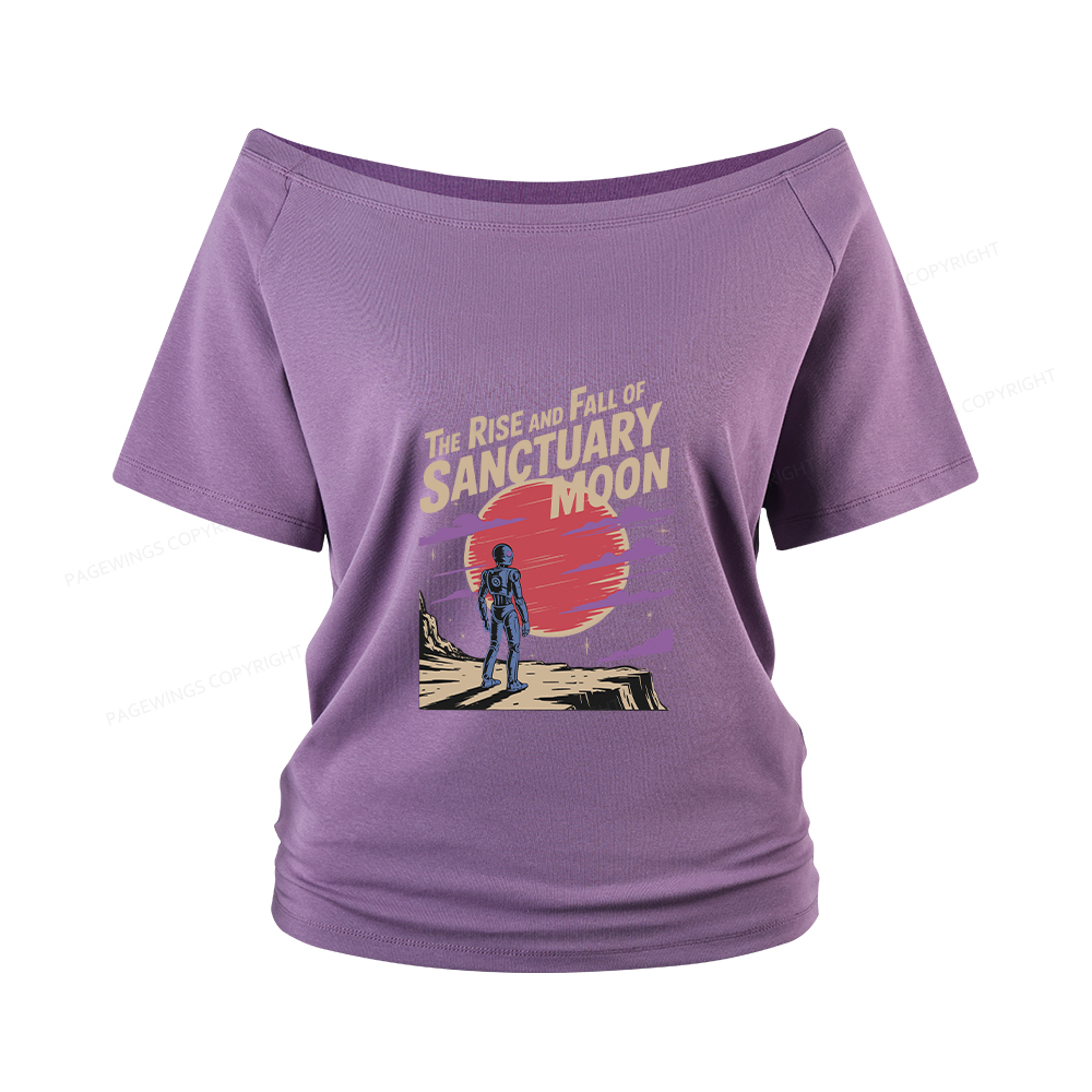 Pagewings The Rise And Fall Of Sanctuary Moon Women Off Shoulder T-shirts