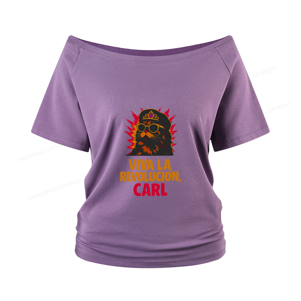 Pagewings Viva La Revolucion Women Off Shoulder T-shirts