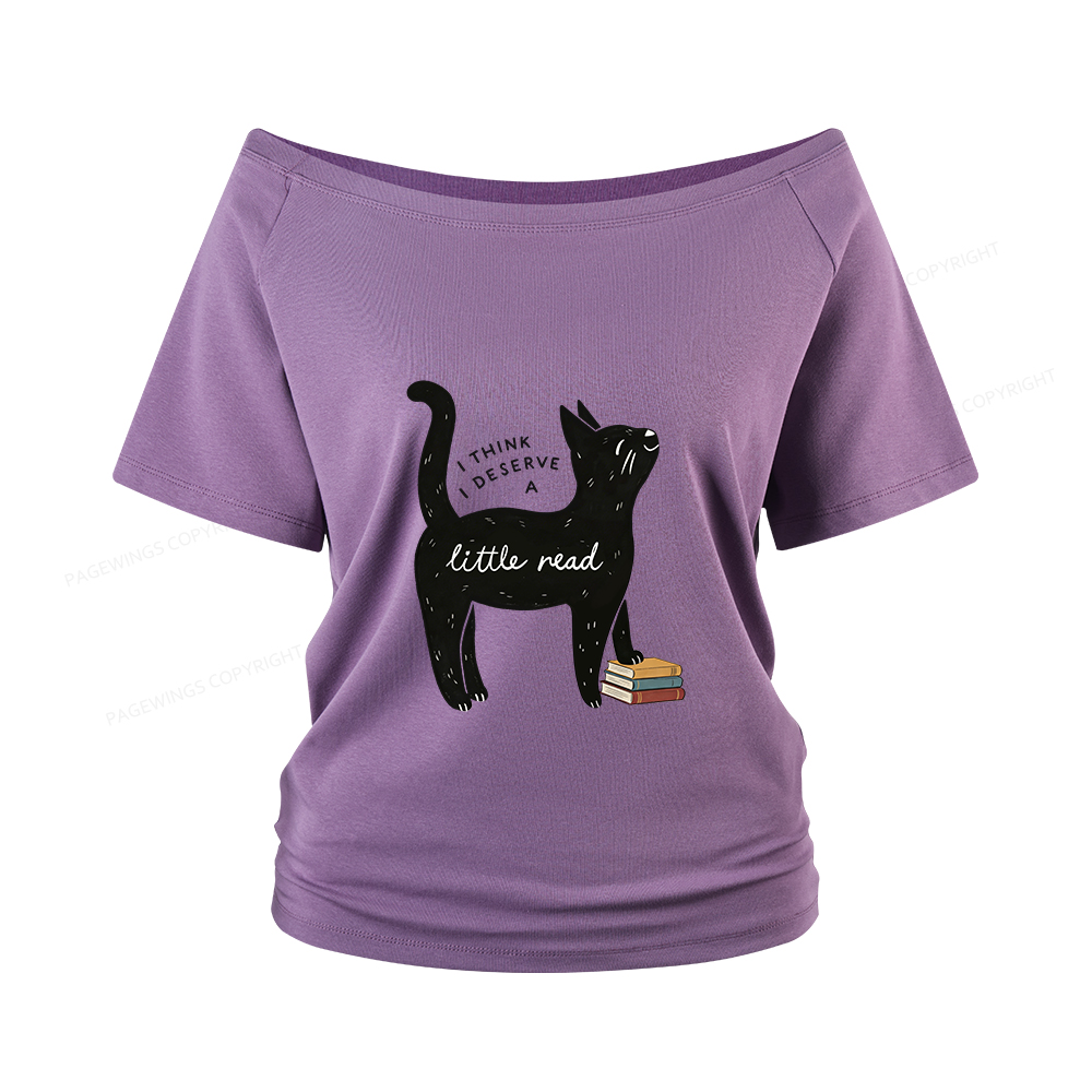 Pagewings Little Read Women Off Shoulder T-shirts