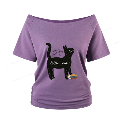 Pagewings Little Read Women Off Shoulder T-shirts