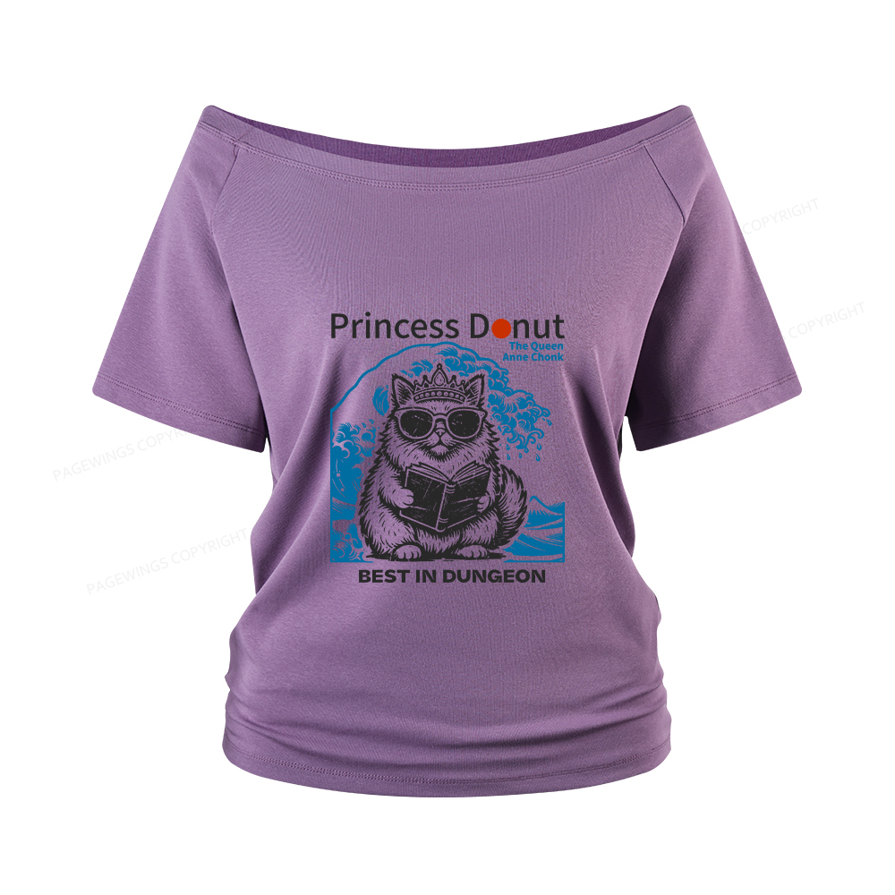 Pagewings Princess Donut Women Off Shoulder T-shirts