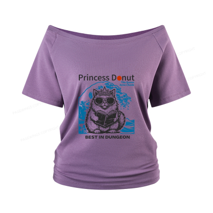 Pagewings Princess Donut Women Off Shoulder T-shirts