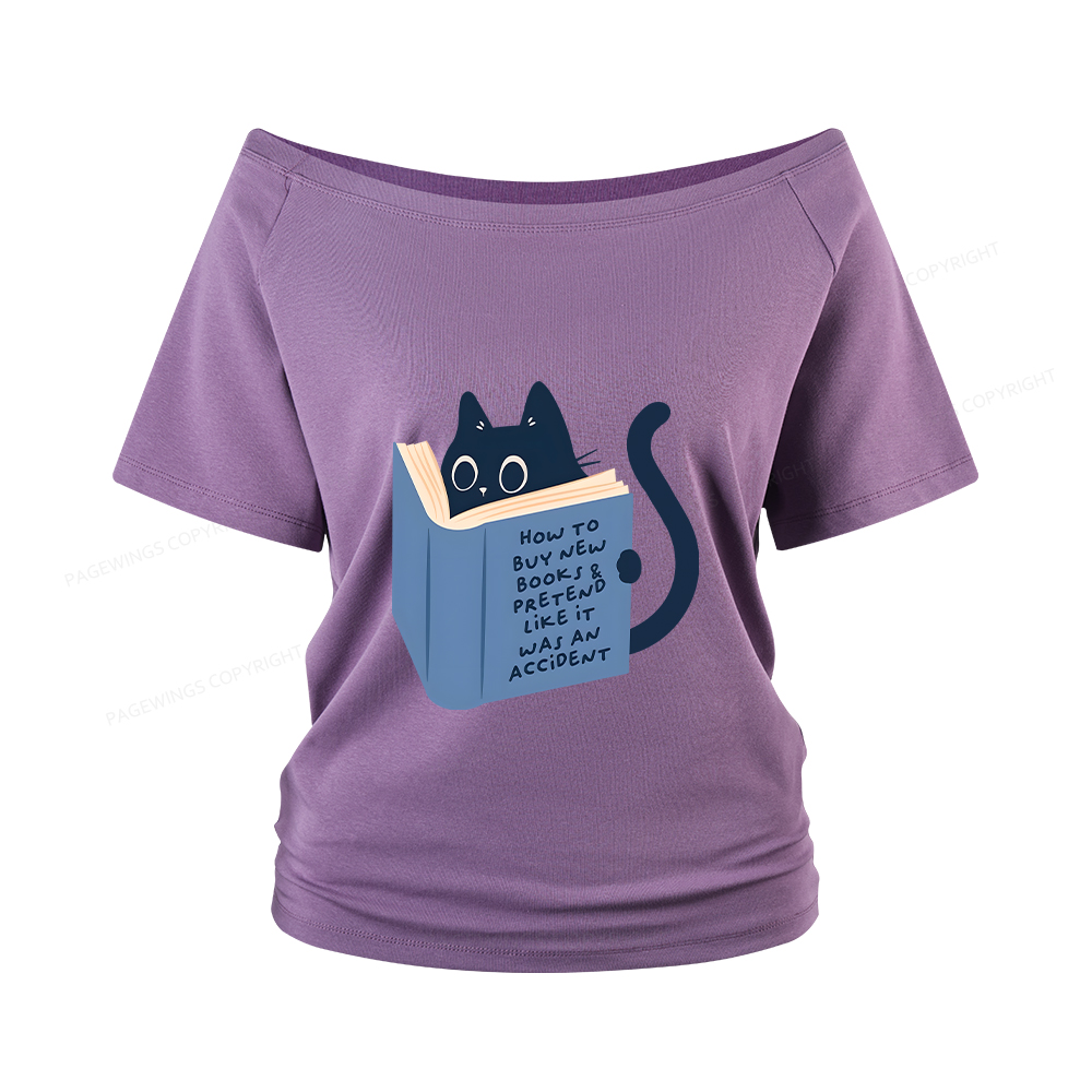 Pagewings How To Buy New Books Women Off Shoulder T-shirts