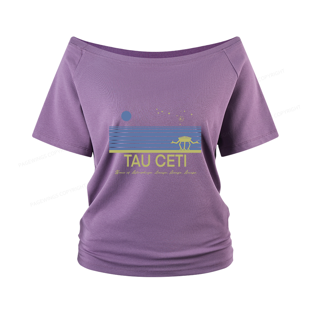 Pagewings Tau Ceti Women Off Shoulder T-shirts