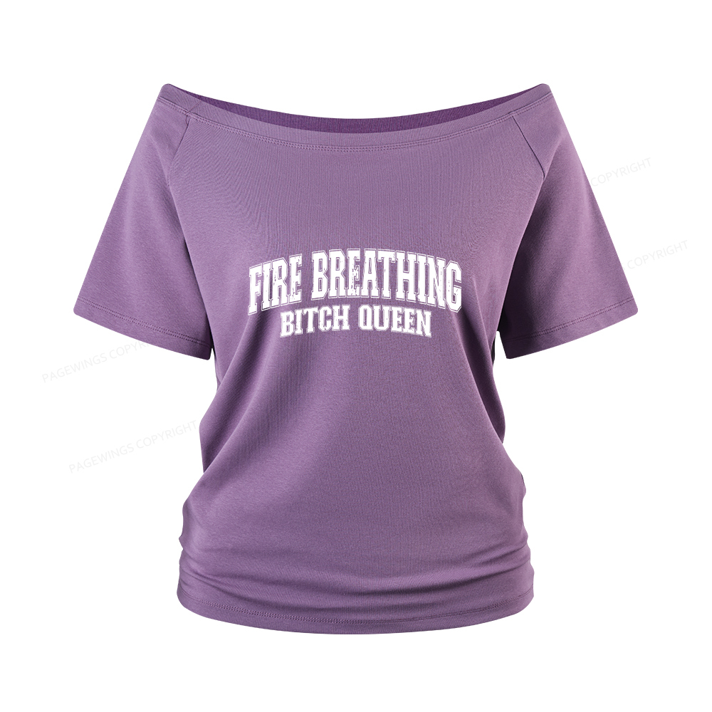 Pagewings Bookish Queen Women Off Shoulder T-shirts