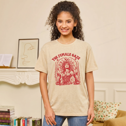 Pagewings Vintage Medusa Feminist Unisex Heather T-Shirt