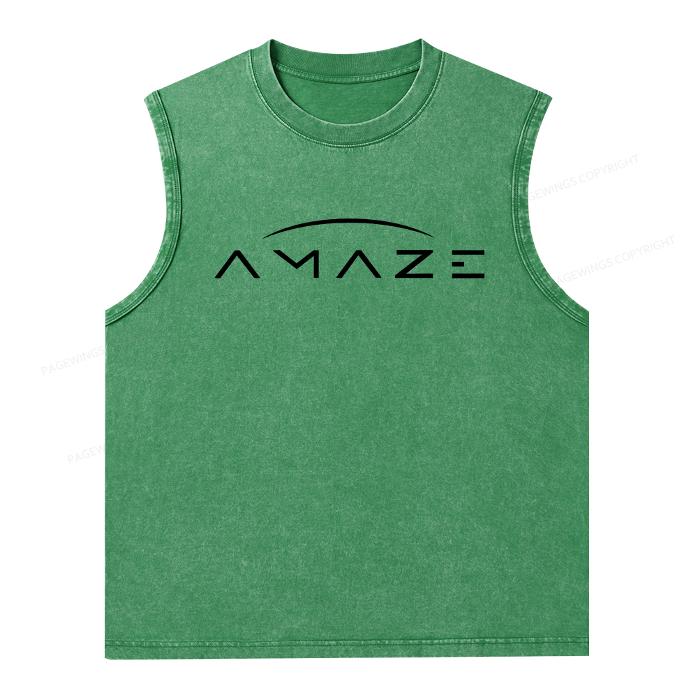 Pagewings Amaze Unisex Washed Tank Top