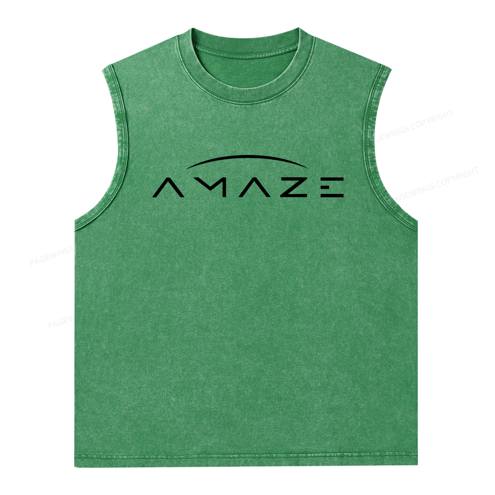 Pagewings Amaze Unisex Washed Tank Top