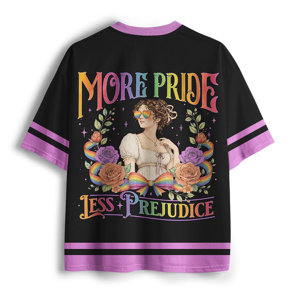 Pagewings More Pride Less Prejudice Unisex Mesh Jersey