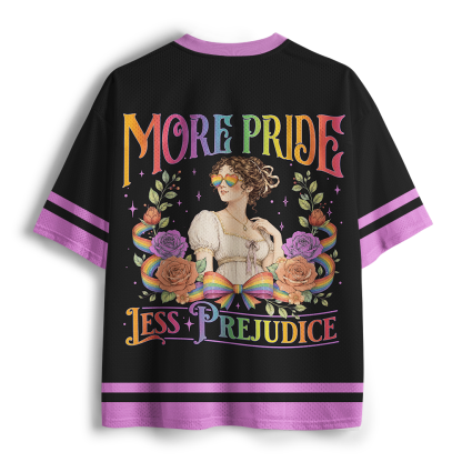 Pagewings More Pride Less Prejudice Unisex Mesh Jersey