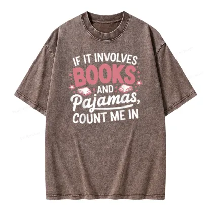 Pagewing  Lover Funny Book Reading Unisex Washed T-shirt