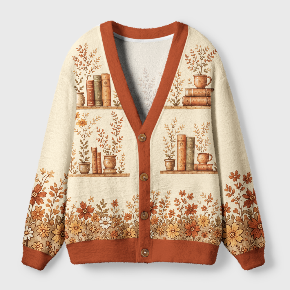 Pagewings Bookish Vibe Light Knit Unisex Cardigan Sweaters