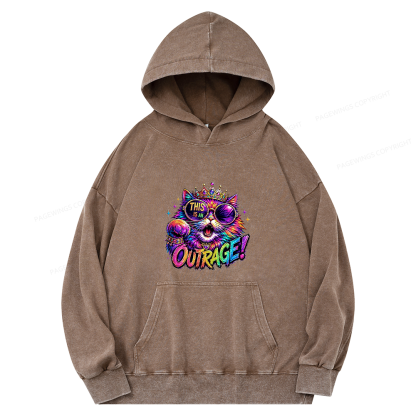 Pagewings Sci-Fi Book Lover Unisex Washed Hoodie