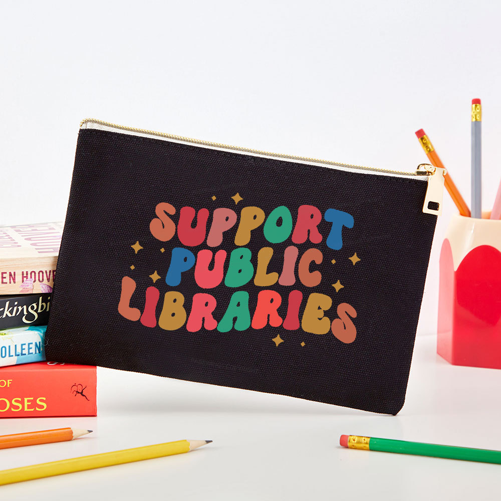 Pagewings Public Library Sweatshirt Pouch