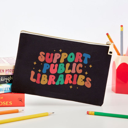 Pagewings Public Library Sweatshirt Pouch