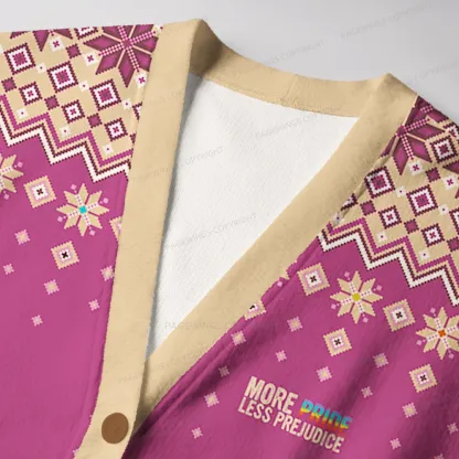 Pagewings More Pride Less Prejudice Unisex Ugly Cardigan Sweaters