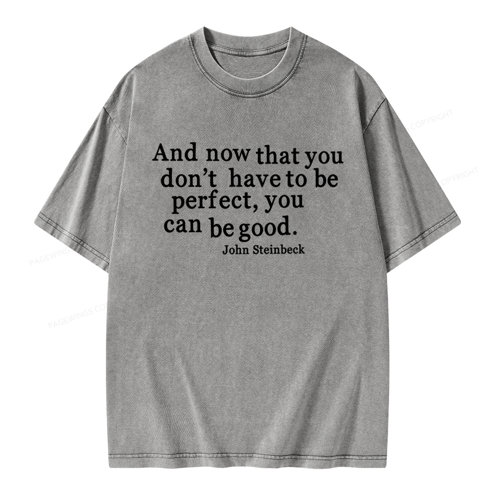 Pagewings Vintage Quote Unisex Washed T-shirt
