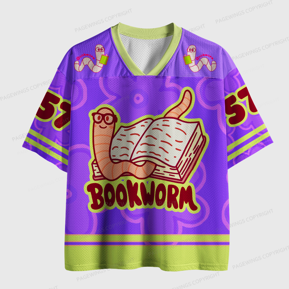 Pagewings Bookworm Unisex Mesh Jersey