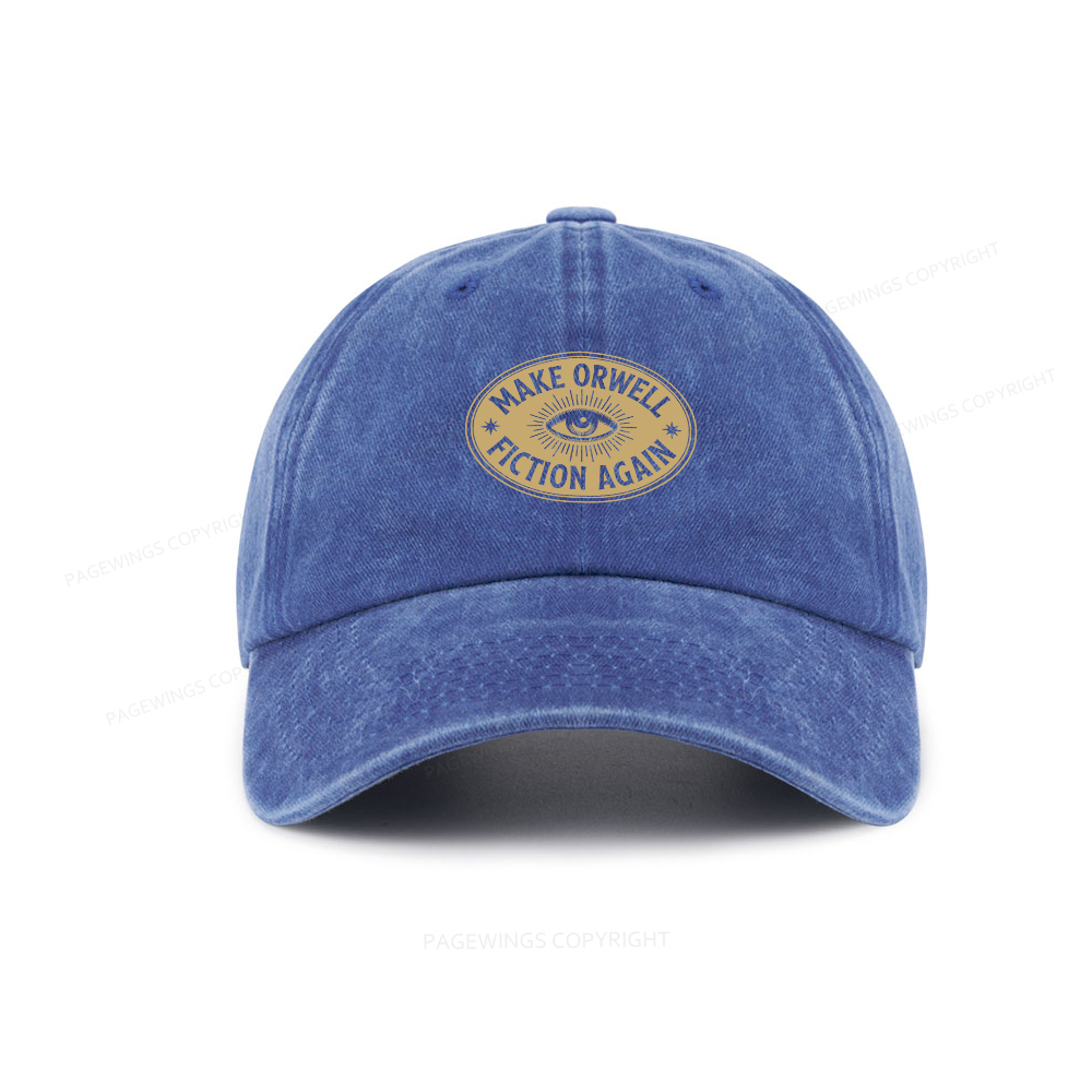 Pagewings Make Orwell Fiction Again Washed Cap