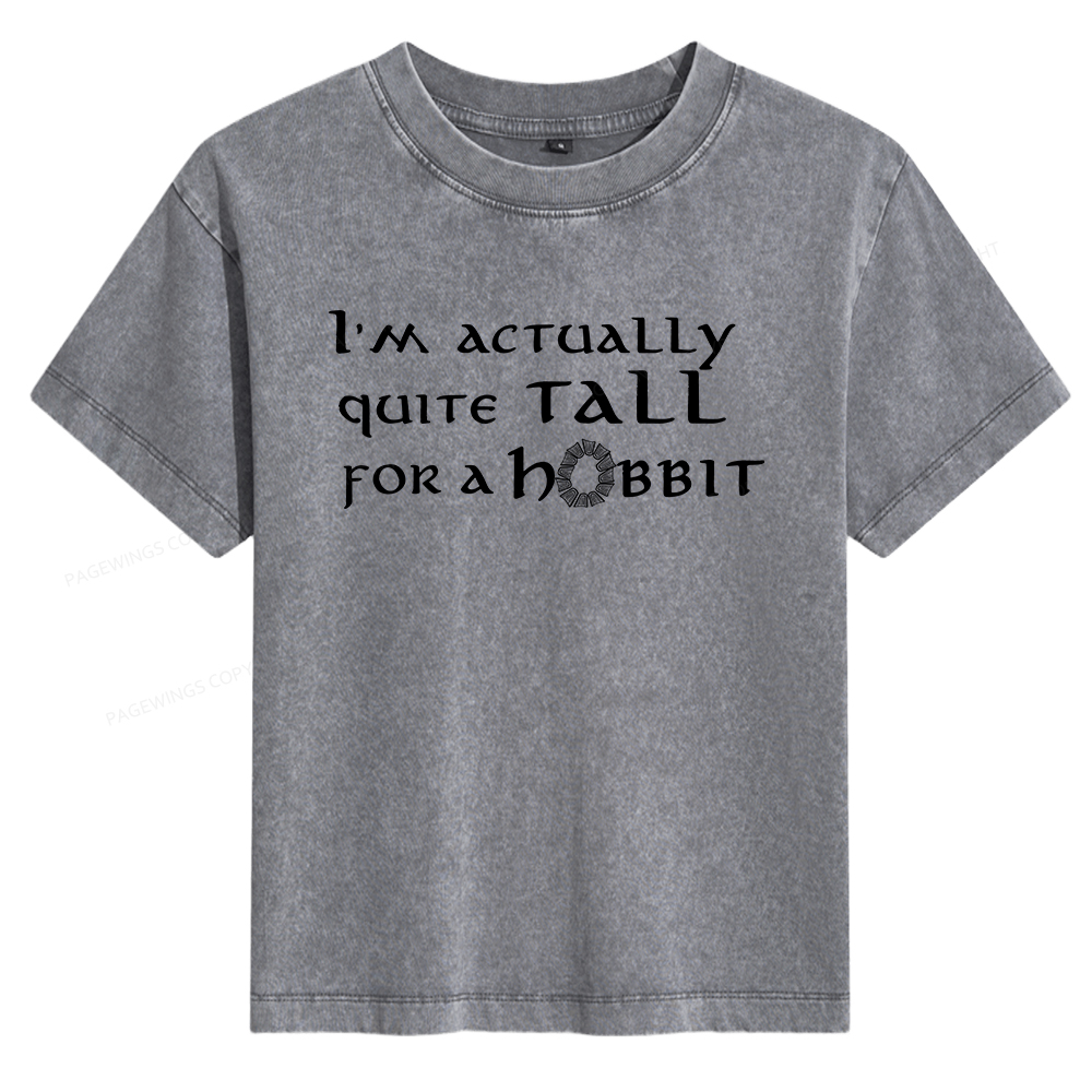 Pagewings I'm Actually Quite Tall Women's Washed T-shirt
