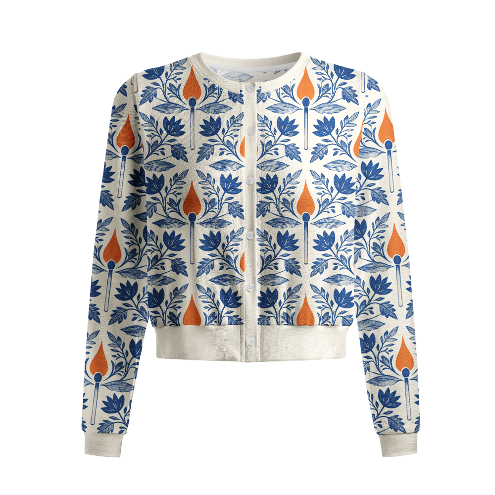 Pagewings Hope Is A Small Rebellion Crew Neck Cardigan Sweaters