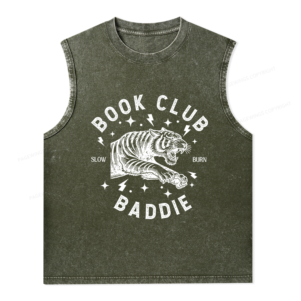 Pagewings Book Club Unisex Washed Tank Top