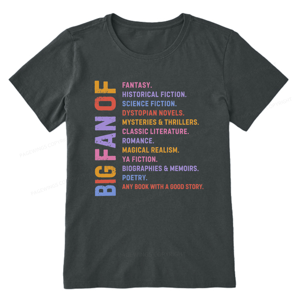 Pagewings Big Fan of Books Unisex Classic T-shirt