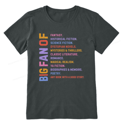 Pagewings Big Fan of Books Unisex Classic T-shirt