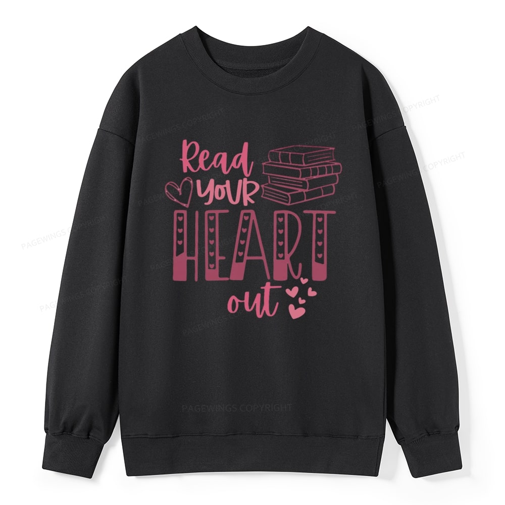 Pagewings Valentine Sweatshirt Read Your Heart Unisex Classic Sweatshirt