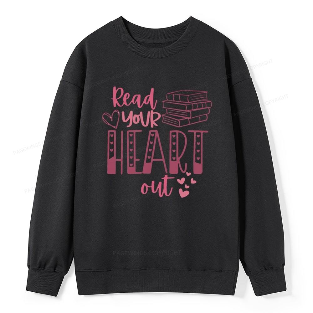 Pagewings Valentine Sweatshirt Read Your Heart Unisex Classic Sweatshirt