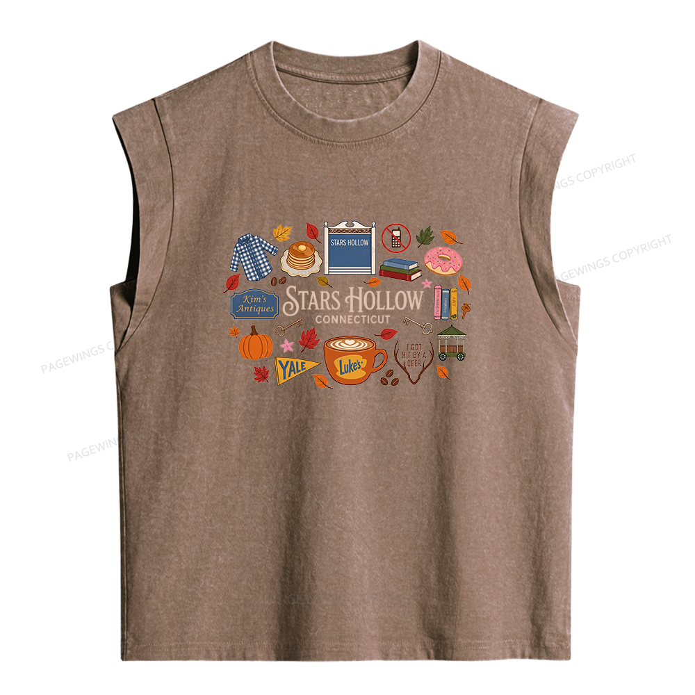 Pagewings Bookish Pumpkin Women's Washed Tank Top