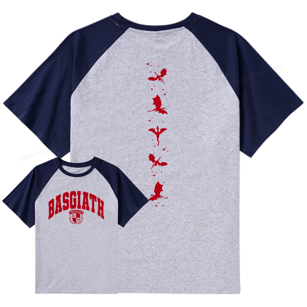 Pagewings Fantasy Bookish Raglan T-shirt