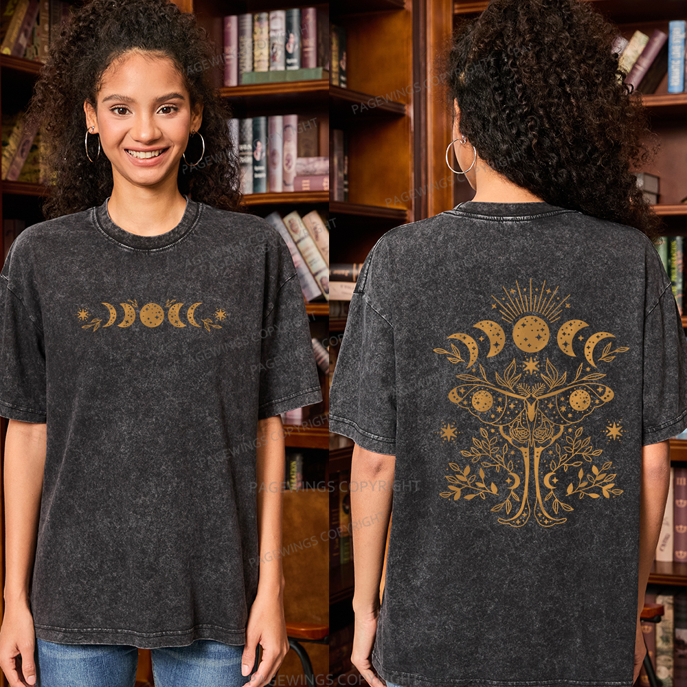 Pagewings Fantasy Book Lover Unisex Washed T-shirt