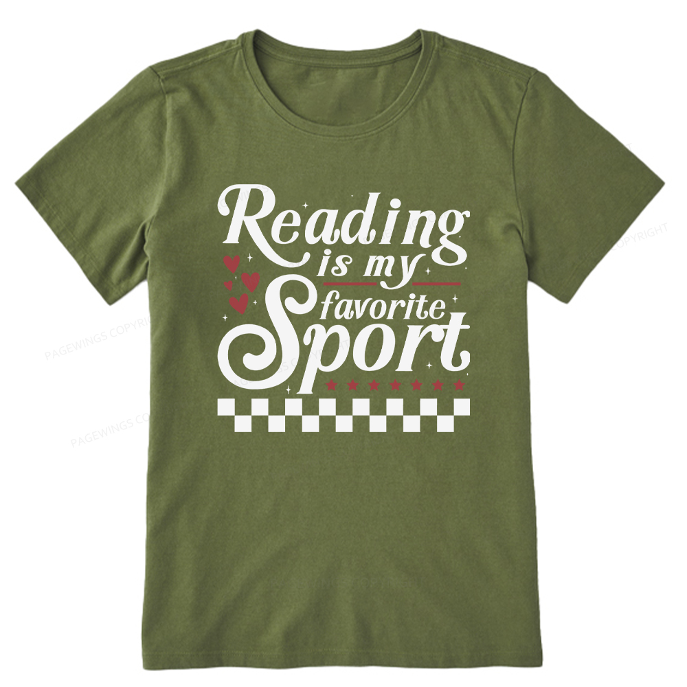 Pagewings Reading Is My Favorite Sport Unisex Classic T-shirt