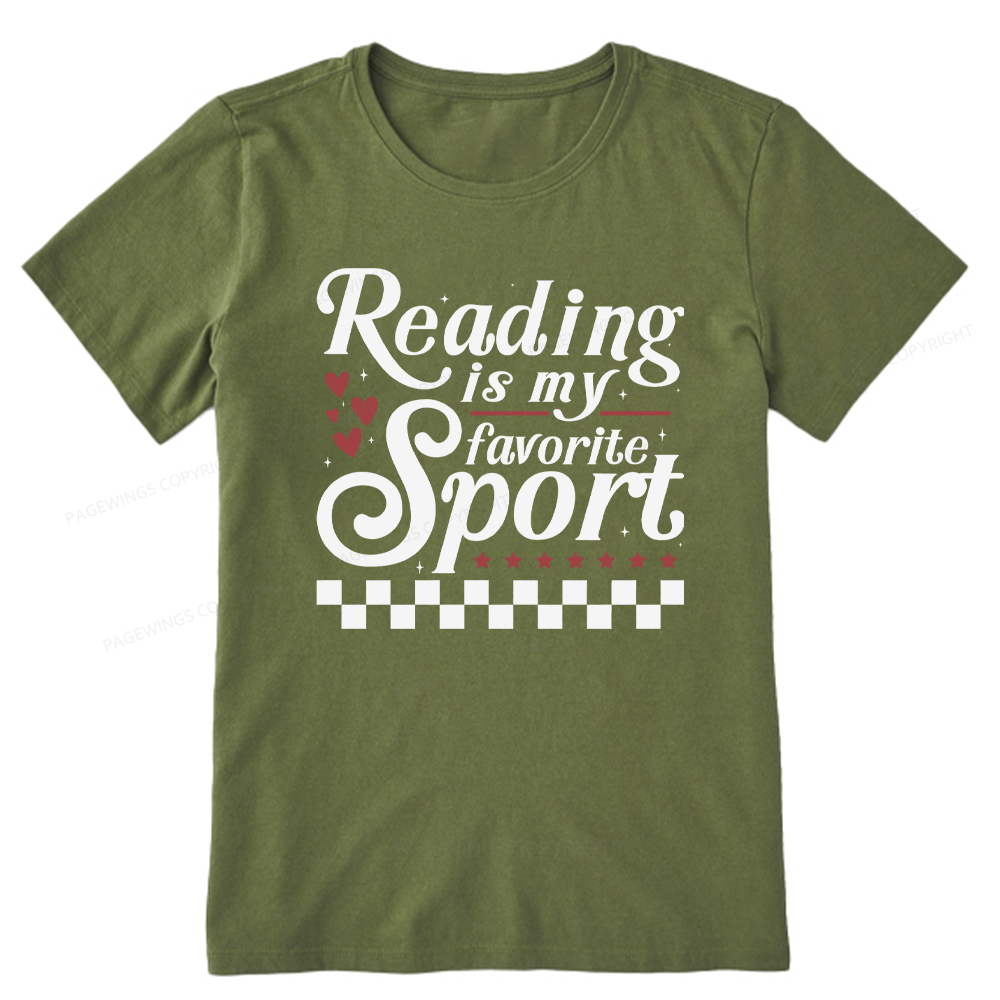 Pagewings Reading Is My Favorite Sport Unisex Classic T-shirt