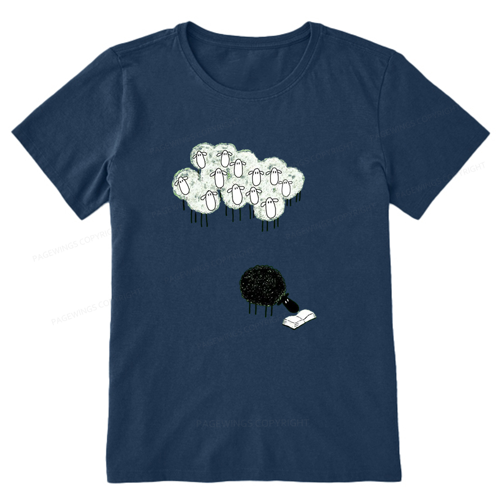 Pagewings Reading Fluffy Flock Unisex Classic T-shirt